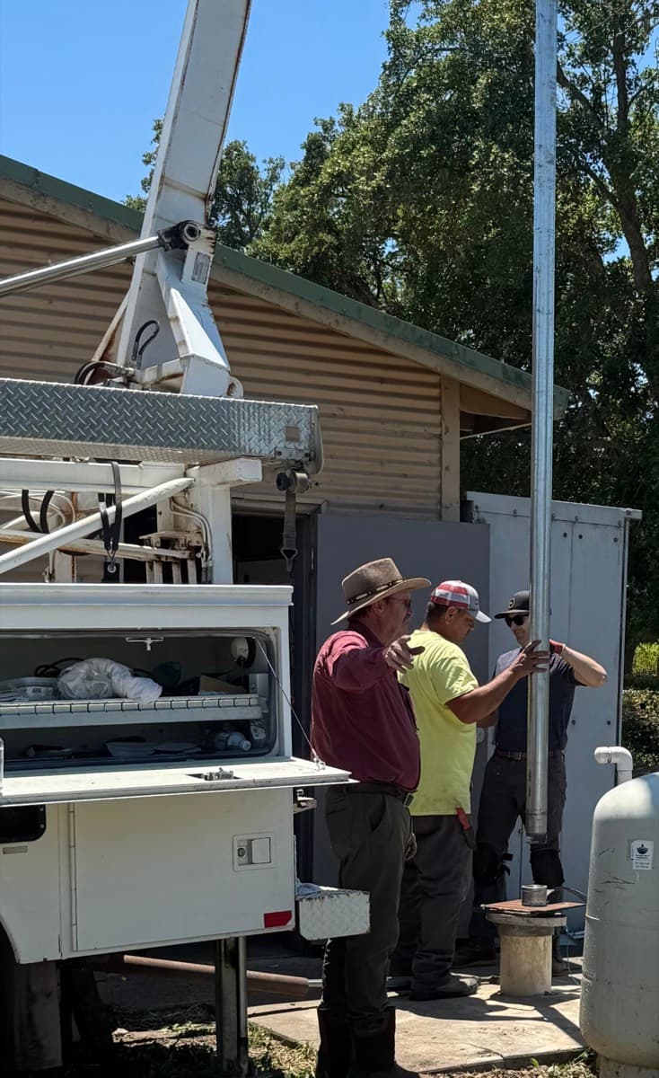 Well and pump work on a North Bay property